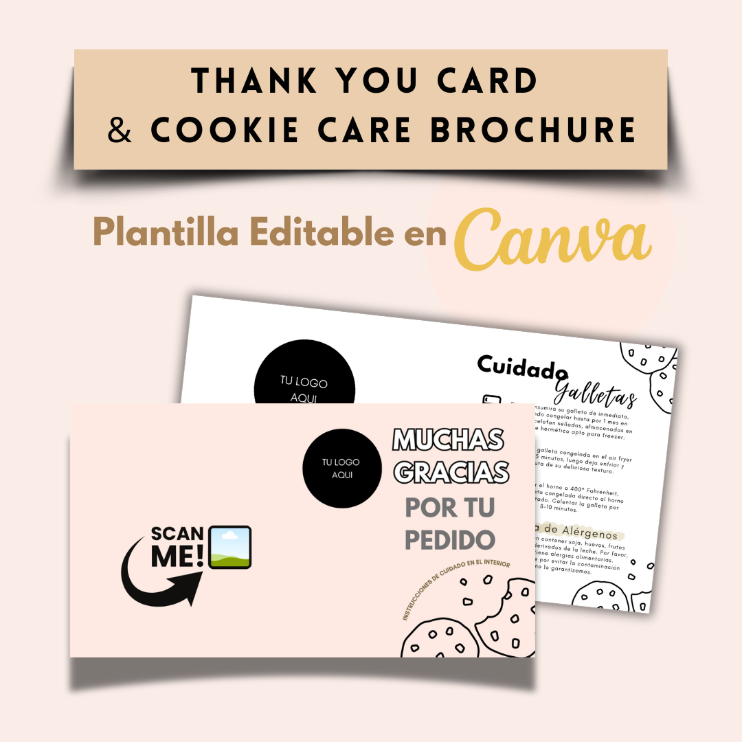 Thank You Car & Cookie Care Template (Brochure)